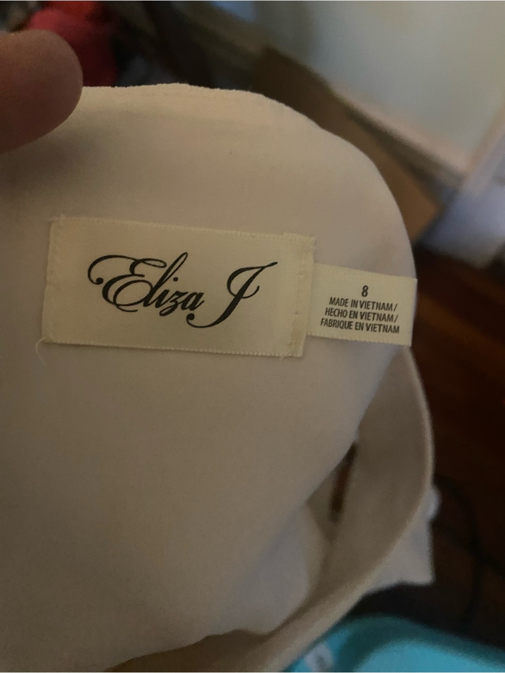 NWOT Eliza J Cream Cold-Shoulder Mini Dress - Picture 2 of 5